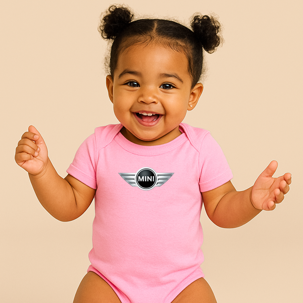 Mini Cooper Car Baby Romper Onesie